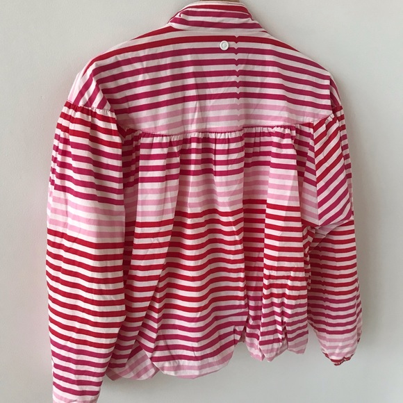 Hunter pink, red, and white striped jacket - Picture 4 of 12